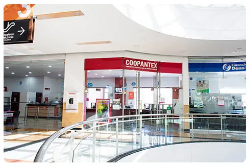 Coopantex, entidades financieras