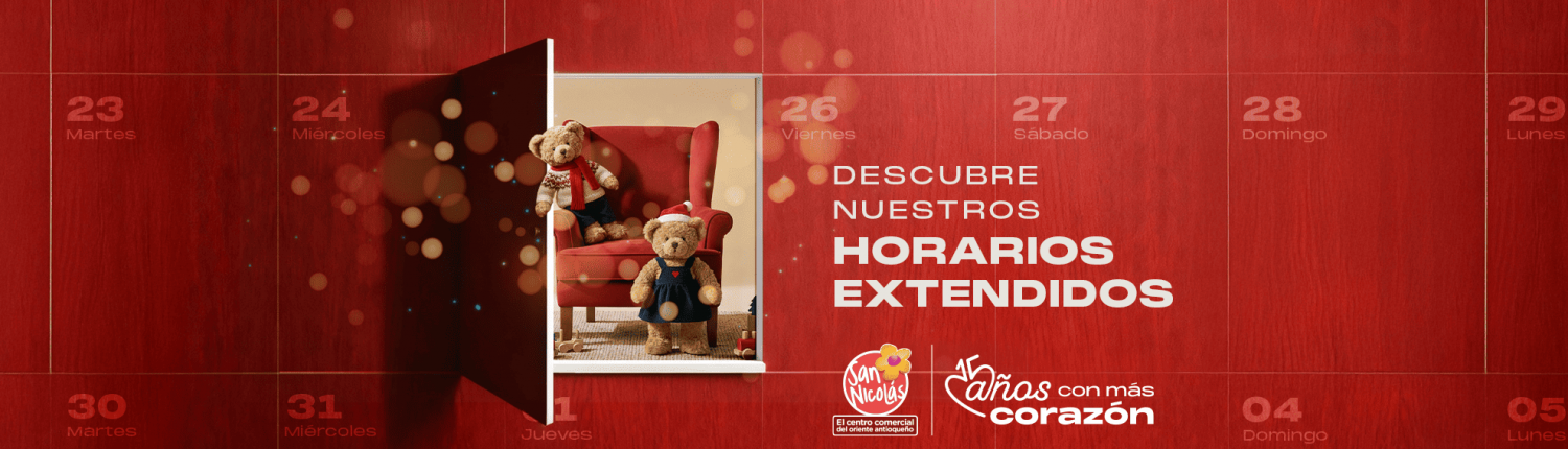 HORARIOS ESPECIALES NAVIDAD SAN NICOLÁS