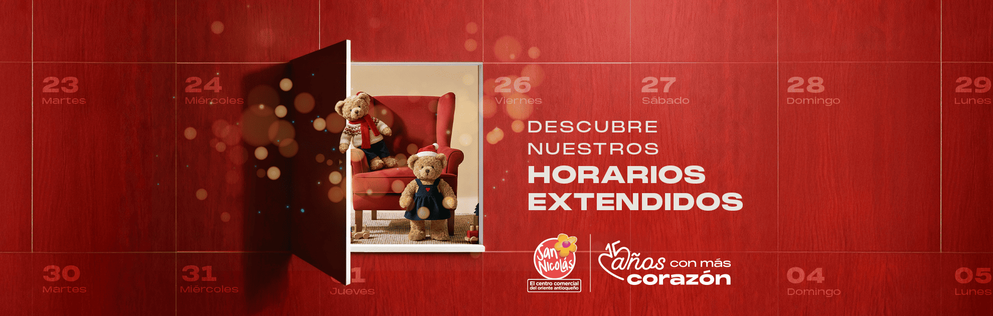 HORARIOS ESPECIALES NAVIDAD SAN NICOLÁS