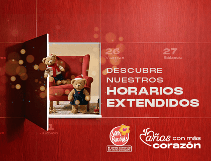 HORARIOS EXTENDIDOS DICIEMBRE CENTRO COMERCIAL SAN NICOLÁS