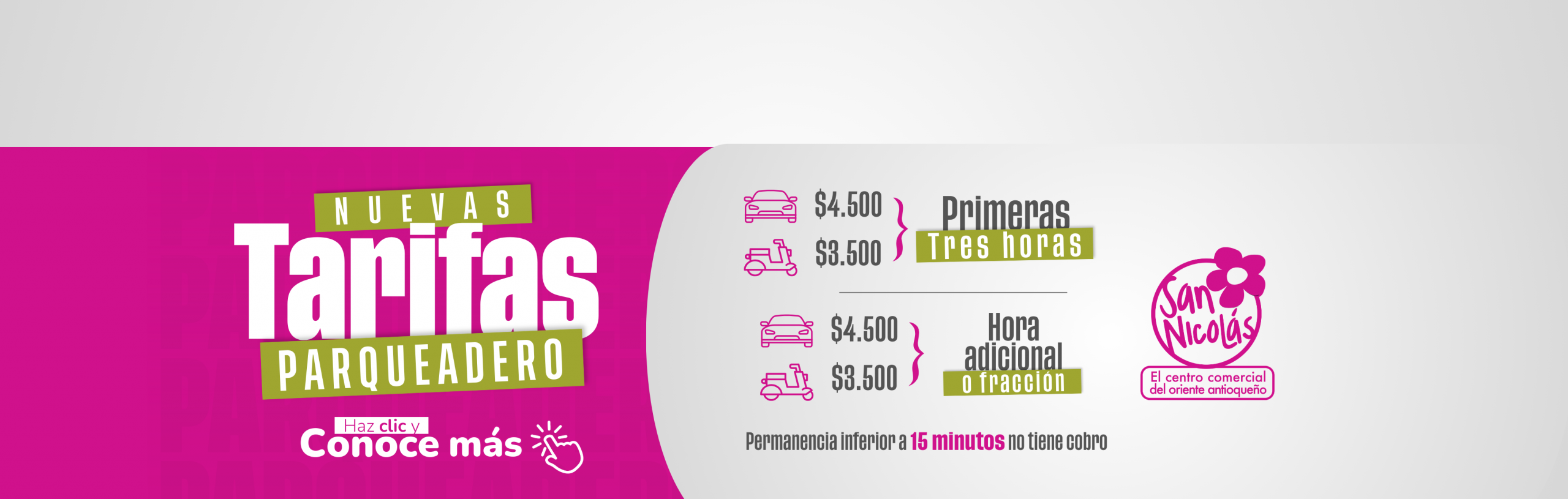 tarifas parqueadero